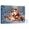 Glow Decor Red and Brown "Abundance of Joy" LED Backlit Christmas Rectangular Wall Art with Remote Control 18" x 24"